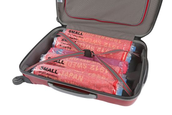  12 Travel Compression Bags, Roll Up Travel Space Saver